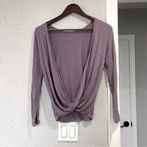 Tobi Mauve purple Drape Blouse XS